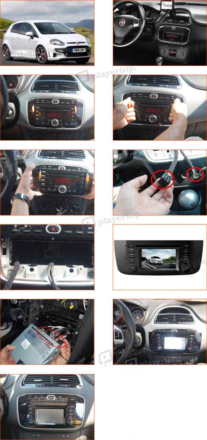 installation autoradio fiat punto 2011